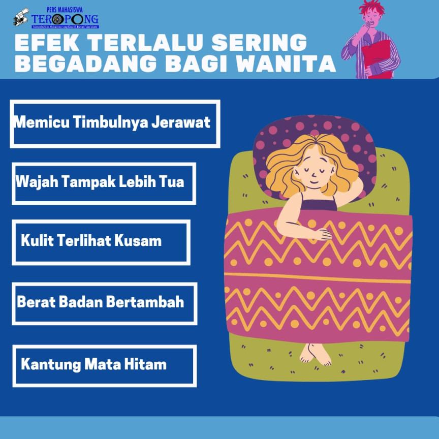 Efek Terlalu Sering Bergadang Bagi Wanita – UKM-LPM Teropong UMSU