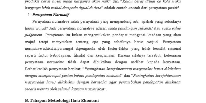 Ekonomi Positif: Pertanyaan-Pertanyaan Positif Dan Faktual Dalam Ekonomi