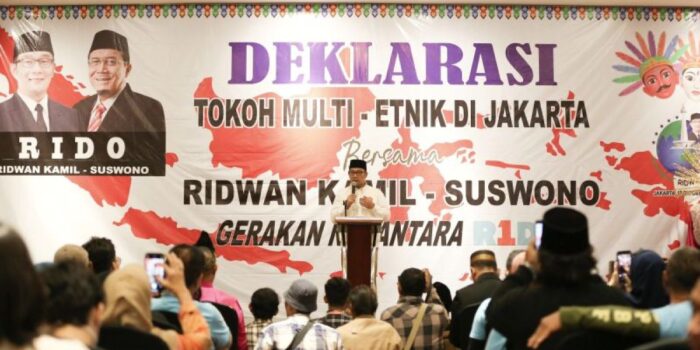 Puluhan komunitas etnik di DKI DKI Jakarta membantu pasangan RIDO 