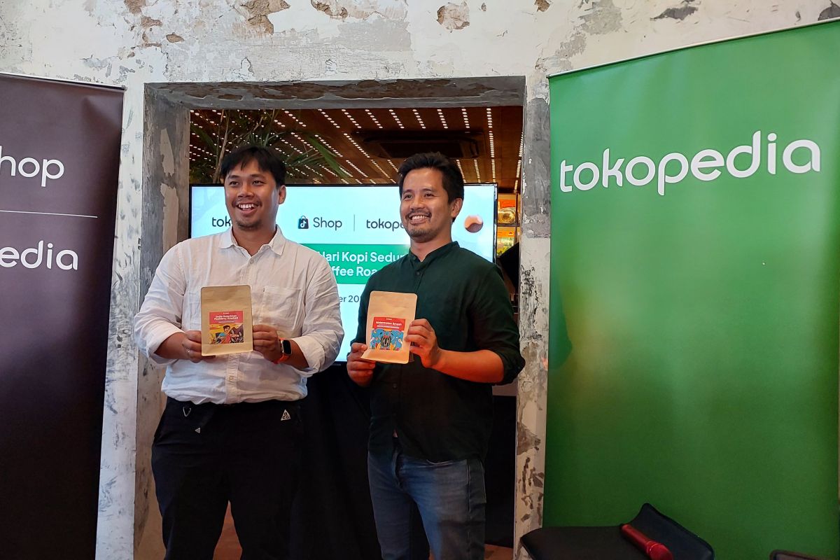 Tokopedia membantu pelaku industri kopi nasional jangkau lingkungan sektor ekonomi lebih besar besar luas