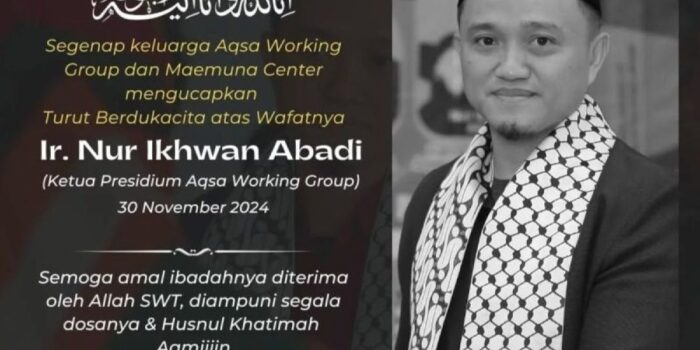 Ketua Presidium AWG Nur Ikhwan Abadi meninggal globus